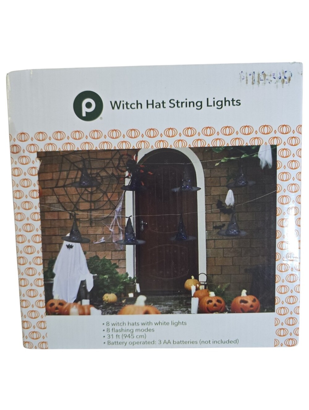 8 Halloween Hanging Witch Hat String Light Decorations 8 Mode Function
